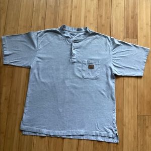 Grey Walls Work Wear 3 Button Short-Sleeve Pocket T-Shirt Size Mens Large
